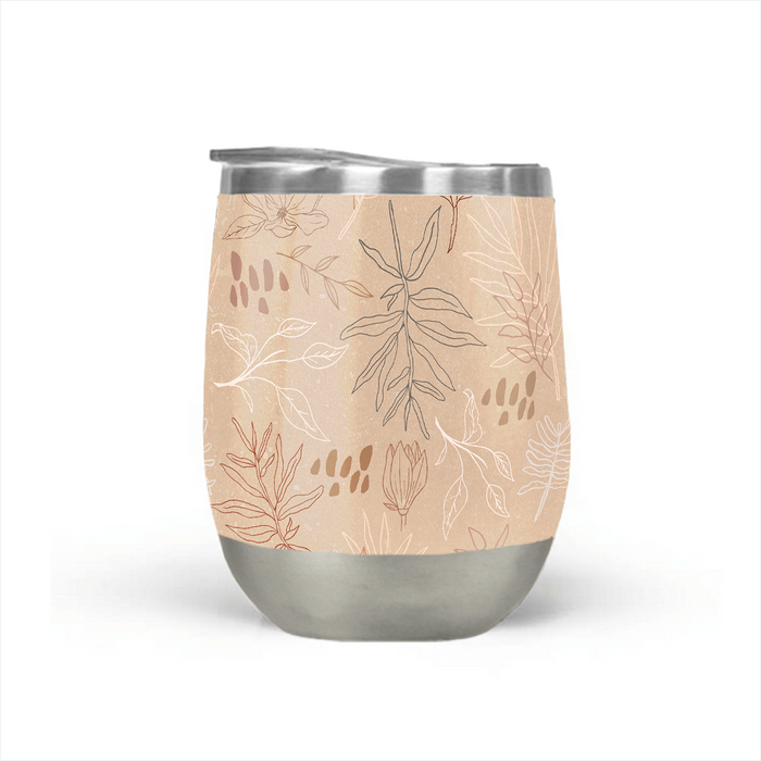 Desert Leaf Wine Tumbler