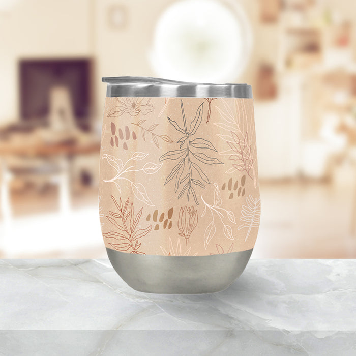 Desert Leaf Wine Tumbler