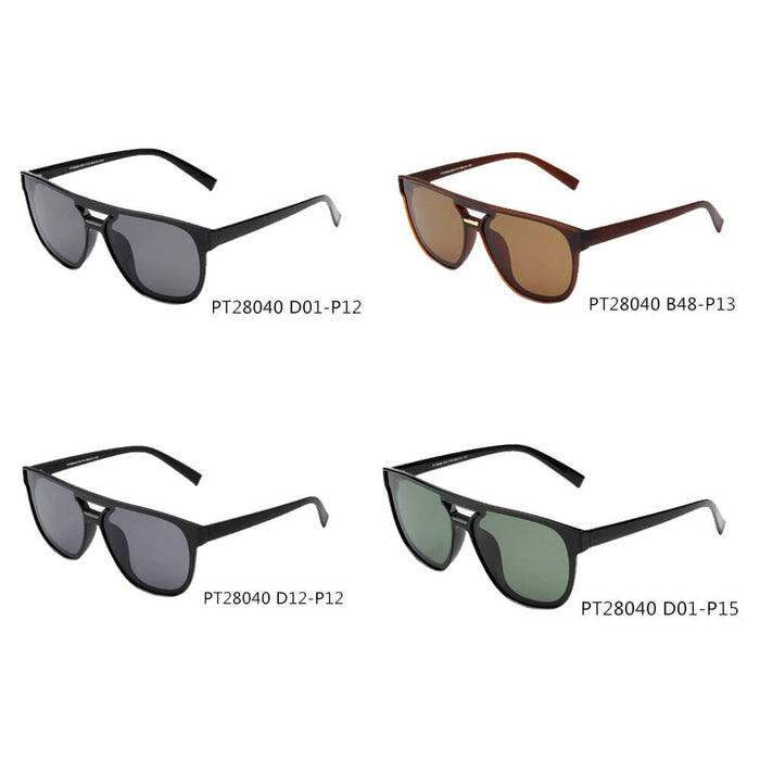 WARSAW | PT28040 - Classic Round Polarized Fashion Sunglasses