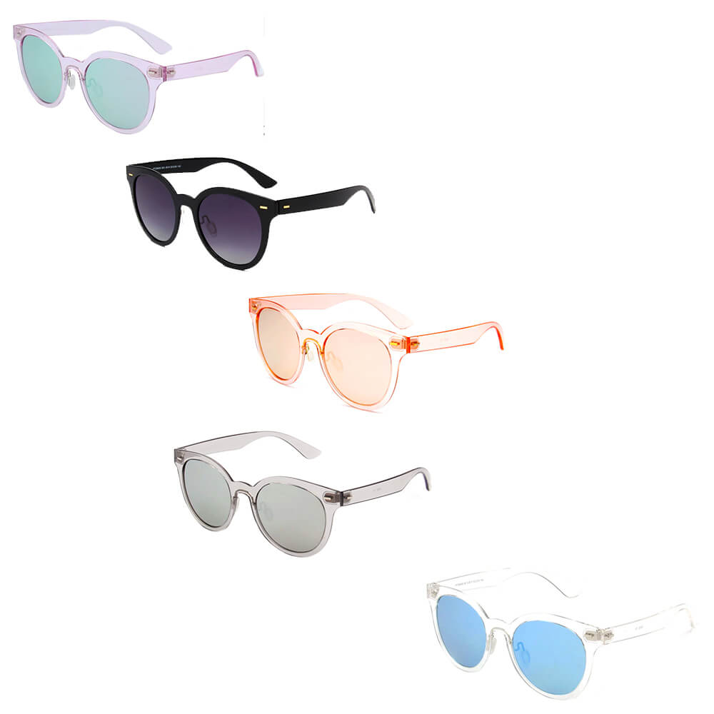 MANHATTAN | PT28050 - Women Round Polarized Fashion Sunglasses