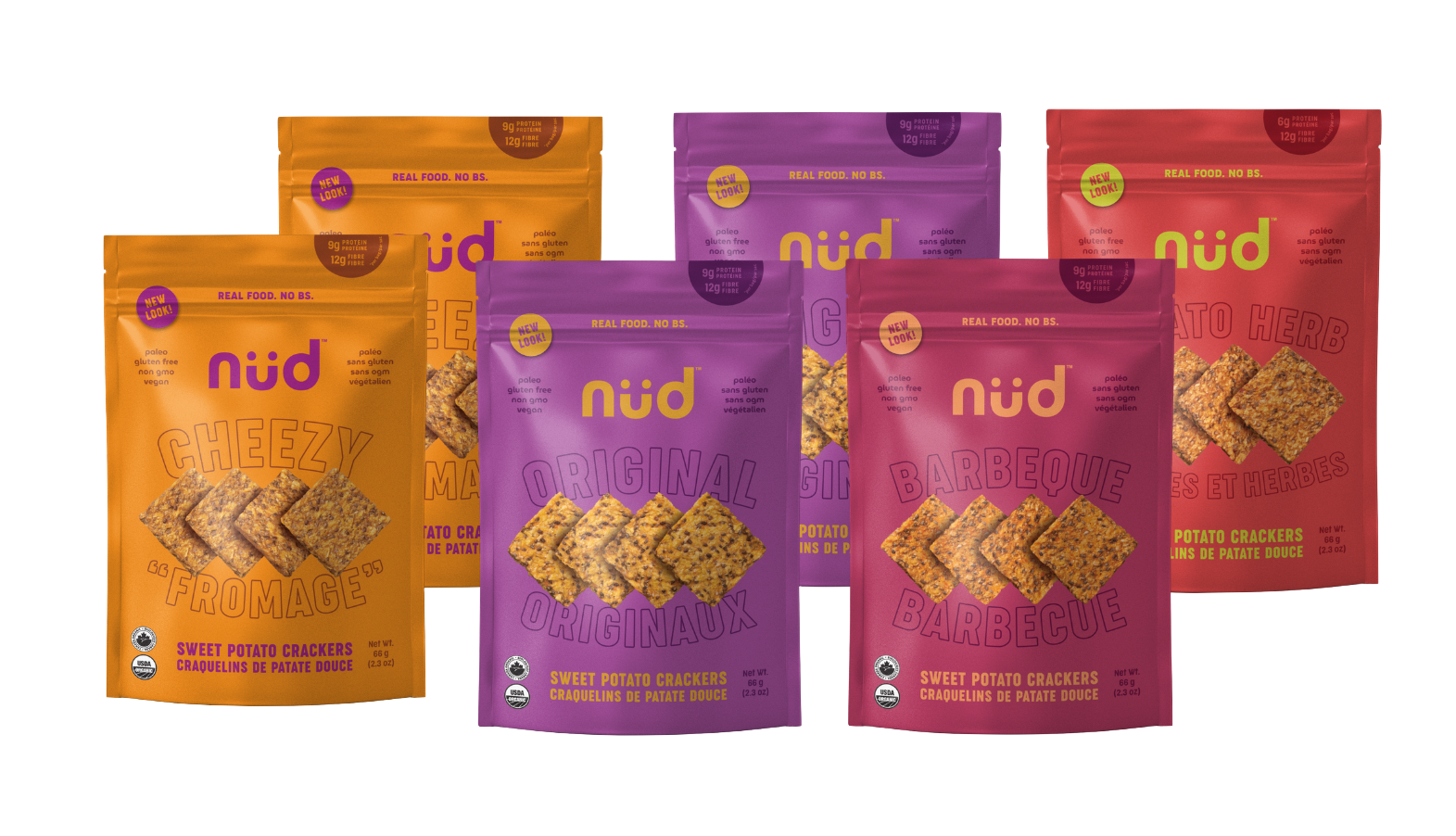 Sweet Potato Cracker Sampler, 6 x 66-Pack