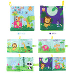 12 Styles Soft Cloth Books Rustle Sound Infant Educational Early Stroller Rattle Toy Kids Newborn Crib Bed Cognition Baby Toys