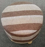 Hot Selling Round Ottoman Stool Small Wooden Soft Rest Chair Quadruped Pouffe Footstool Seat