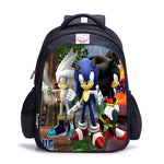 16 Inch Mario Bros Sonic Children School Bags Orthopedic Backpack Kids School Boys Girls Mochila Infantil Cartoon Bags