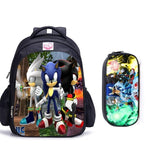 16 Inch Mario Bros Sonic Children School Bags Orthopedic Backpack Kids School Boys Girls Mochila Infantil Cartoon Bags