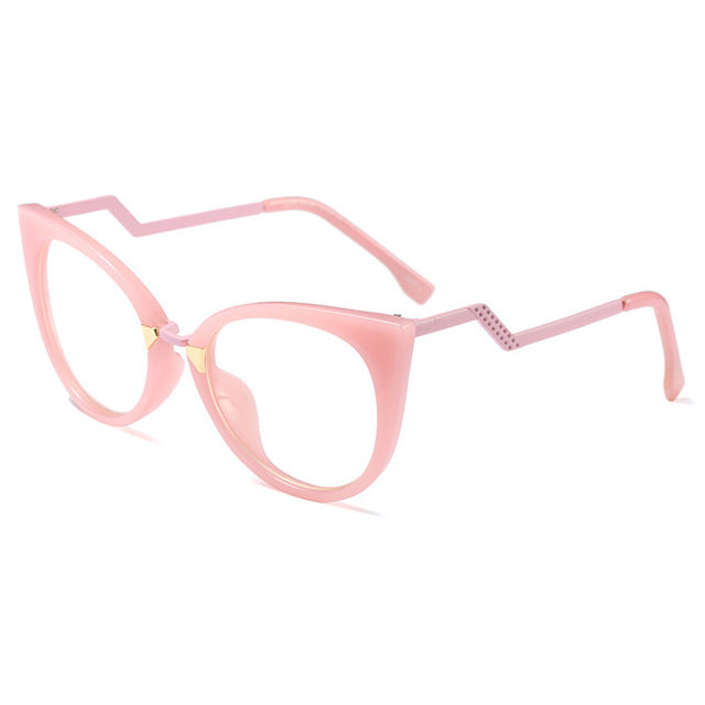 Eyeglasses Spectacle Frame Women Cat Eye Computer Optical Glasses Myopia For Ladies Prescription Eyewear Frame Glasses