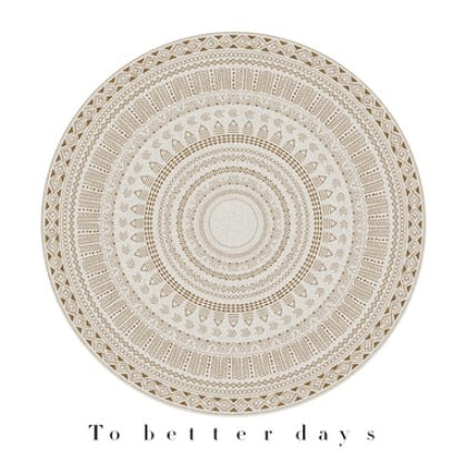 NEW Ins Nordic Round Carpet Computer Chair Floor Mat Kids Play Tent Rug Home Entrance/Hallway Doormat Cloakroom Rugs And Carpets