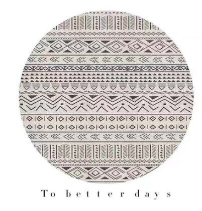 NEW Ins Nordic Round Carpet Computer Chair Floor Mat Kids Play Tent Rug Home Entrance/Hallway Doormat Cloakroom Rugs And Carpets