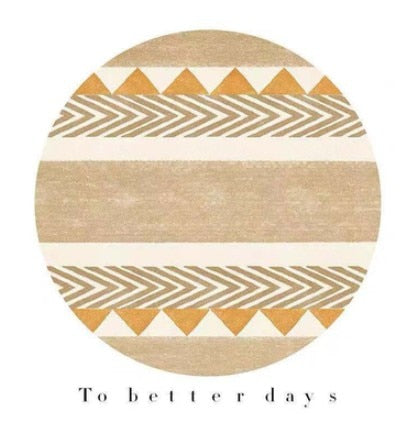 NEW Ins Nordic Round Carpet Computer Chair Floor Mat Kids Play Tent Rug Home Entrance/Hallway Doormat Cloakroom Rugs And Carpets