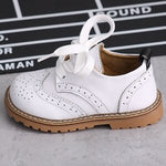 Claladoudou 13.5-18.5CM children kids boys Shoes genuine leather shoes black autumn girls school boekelo uniform dress shoes