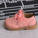 Claladoudou 13.5-18.5CM children kids boys Shoes genuine leather shoes black autumn girls school boekelo uniform dress shoes