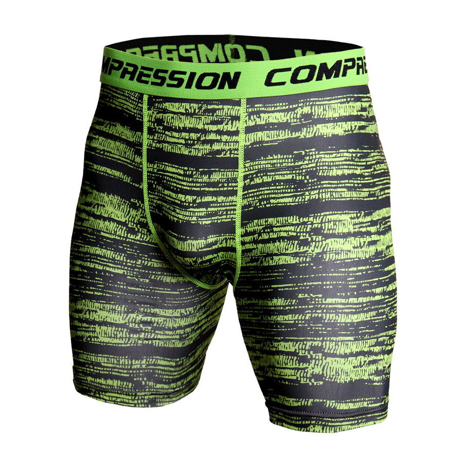 Skinny Men's Sports Gym Compression Wear Under Base Layer Shorts Pants Athletic Tights Fitness Bodybuilding Breathable Bottom