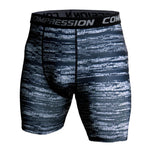 Skinny Men's Sports Gym Compression Wear Under Base Layer Shorts Pants Athletic Tights Fitness Bodybuilding Breathable Bottom