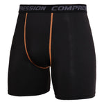 Skinny Men's Sports Gym Compression Wear Under Base Layer Shorts Pants Athletic Tights Fitness Bodybuilding Breathable Bottom