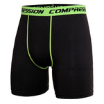 Skinny Men's Sports Gym Compression Wear Under Base Layer Shorts Pants Athletic Tights Fitness Bodybuilding Breathable Bottom