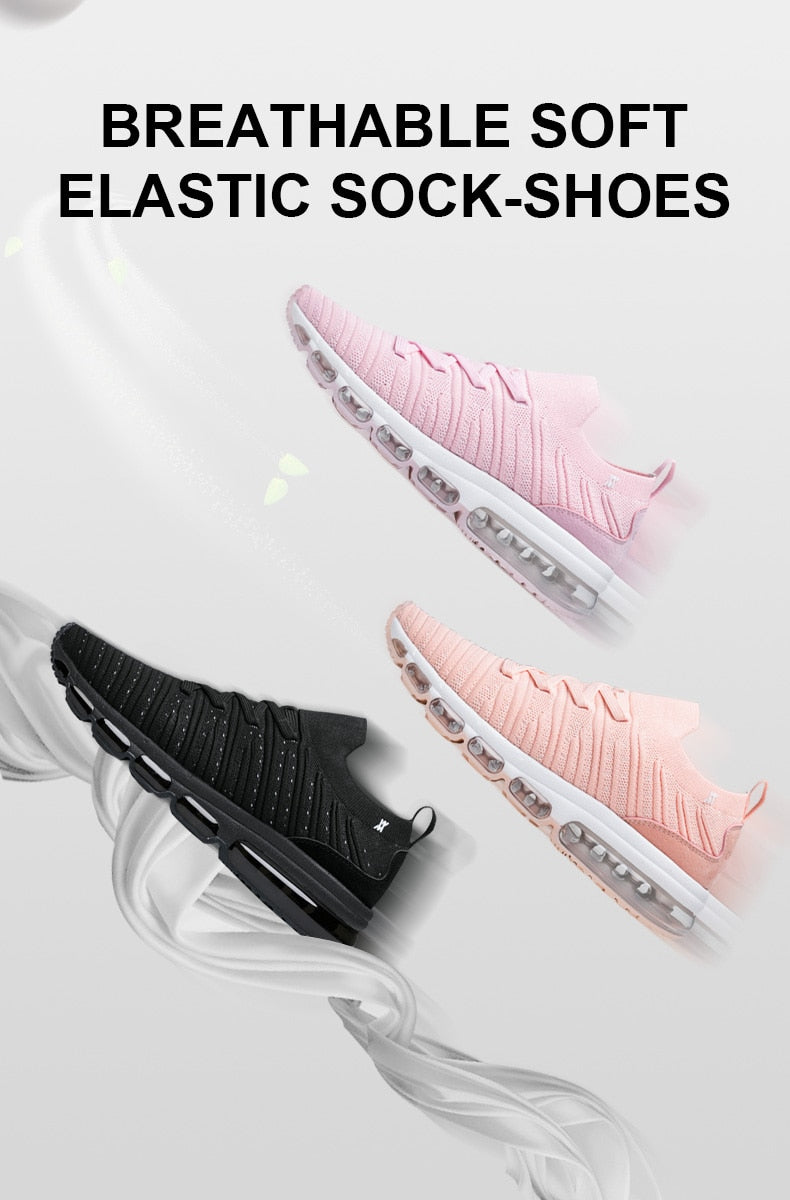 ONEMIX Sneakers Women Tennis Shoes 2019 Summer Comfortable Knitted Vamp Air Trainer Fashion Ladies Sport Fitness Shoe Big Size43