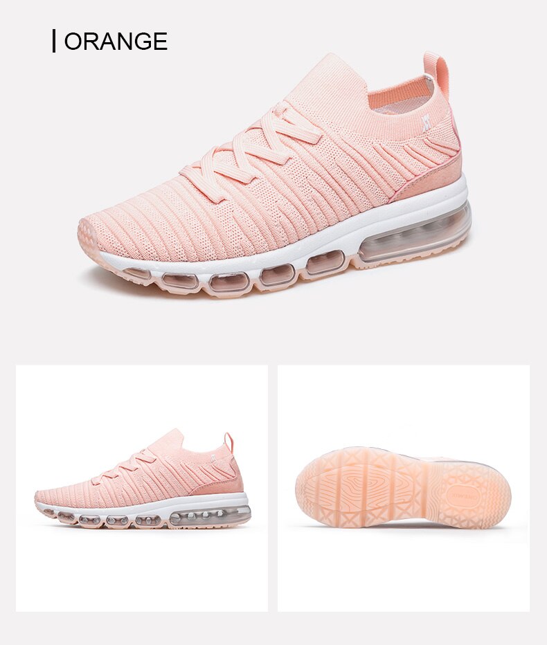 ONEMIX Sneakers Women Tennis Shoes 2019 Summer Comfortable Knitted Vamp Air Trainer Fashion Ladies Sport Fitness Shoe Big Size43
