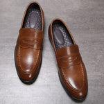 Autumn Men Shoes Leather Men Dress Shoes Luxury Men's Business Oxfords Classic Gentleman Shoes