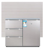 220V 130W 210L Household Horizontal Refrigerator Kitchen Console Three-drawer Open Door Refrigerator