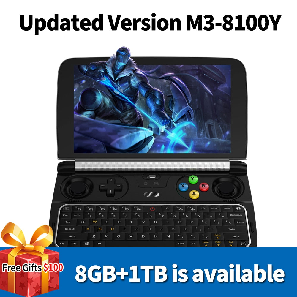 New GPD Win 2 WIN2 Intel Core m3-8100y Quad core 6" GamePad Tablet Windows 10 8GB RAM 256GB ROM Pocket Mini PC Computer Laptop