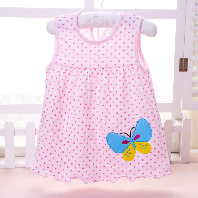 Baby Dress 2018 Summer New Girls Fashion Infantile Dresses Cotton Children's Clothes Flower Style Kids Clothing Princess Dress