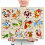 Kids 3D Puzzle Wooden Toys Colorful Geometry Shape Cognition Wood Puzzle Children Early Learning Educational Montessori Toys