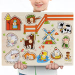 Kids 3D Puzzle Wooden Toys Colorful Geometry Shape Cognition Wood Puzzle Children Early Learning Educational Montessori Toys