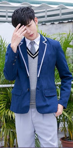 Newest Students School Uniforms Boys Girls Navy Sailor Clothes Japanese Sweater Jacket Student British Style Outfits D-0546