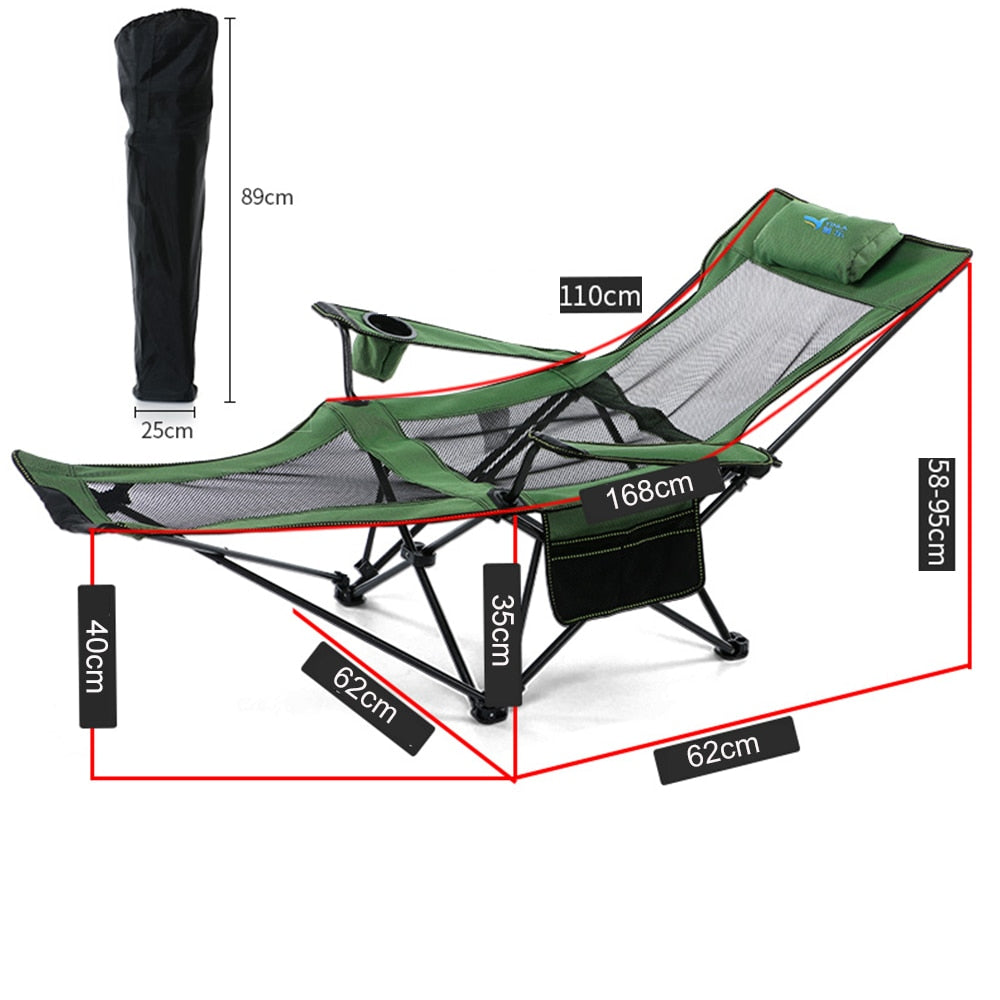 Outdoor folding Portable Folding Chairs Fishing Camping Chair Seat  Oxford Cloth Lightweight Seat for  stainless steel