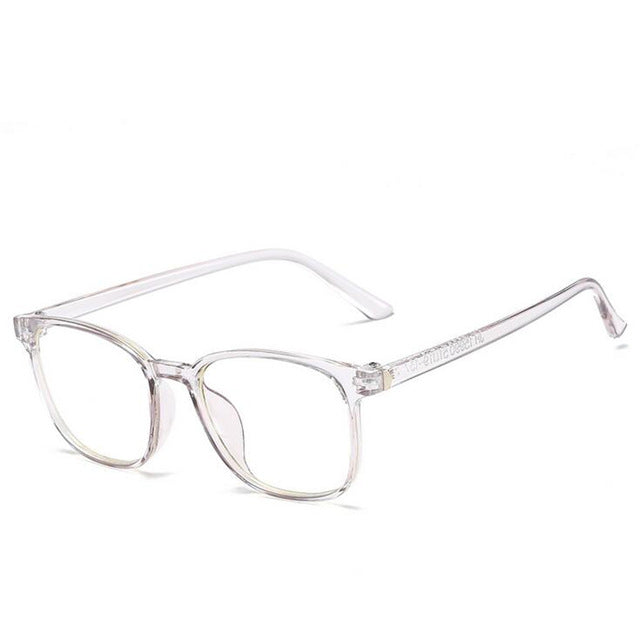 Square Eye Glasses Frames for Men Women Ladies Flat Mirror Clear Frame For Myopia Eyeglasses Retro PC Frame Fake Glasses