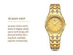 MISSFOX Fashion Watches Women's Expensive 18K Gold Ladies Wrist Watch Women Quartz Classic Analog Diamond Jewelry Hand Watch