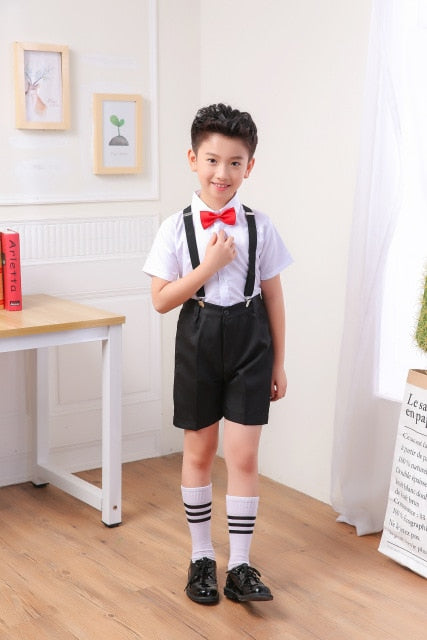 Boy, girl, schoolchildren, uniform, children, spring and summer, poetry, costumes, performance clothing, school girl skirt