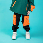 Kid Cool Hip Hop Clothing High Neck Jacket Coat Pullover Top RUnning Causal Pants for Girls Boys Jazz Dance Costume Clothes Wear
