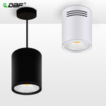 [DBF]LED Surface Mounted Ceiling Lamp with Wire Hanging 3W/5W/7W/10W/12W/15W White/Black AC85-265V Ceiling Spot Light Home Decor