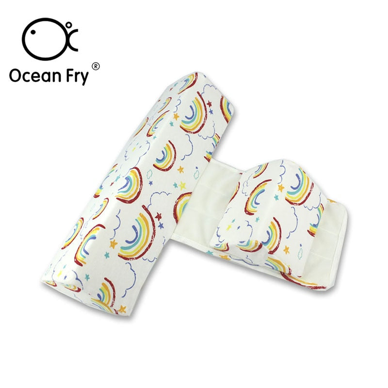 Baby Pillow Side Sleeping Pillow Adjustable Support Newborn Sleeping Position Correct Shaping Prevent Rollover Spit Milk Pillow