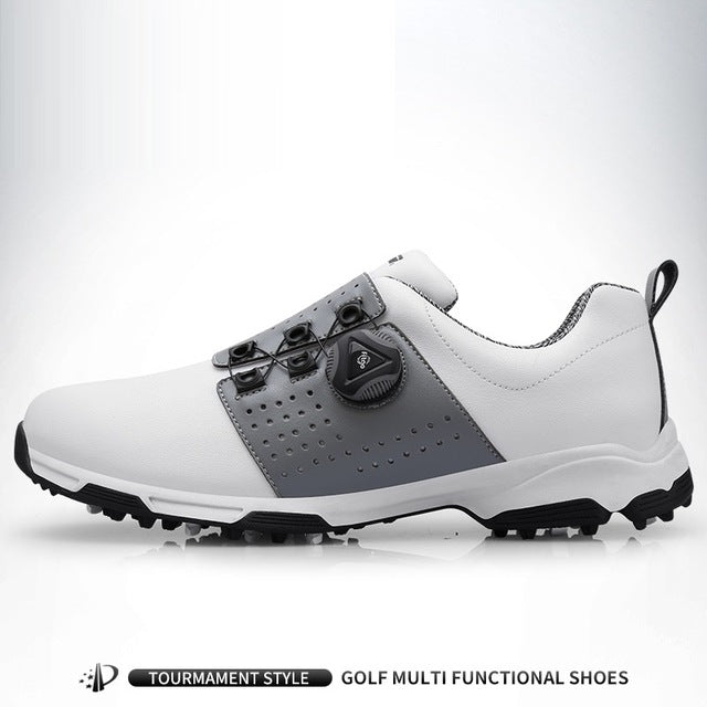 New Arrival 2020 PGM Golf Shoes Men's Waterproof Sports Shoes Spikes Anti-skid Sport Sneaker Male Knobs Buckle Golf Shoes
