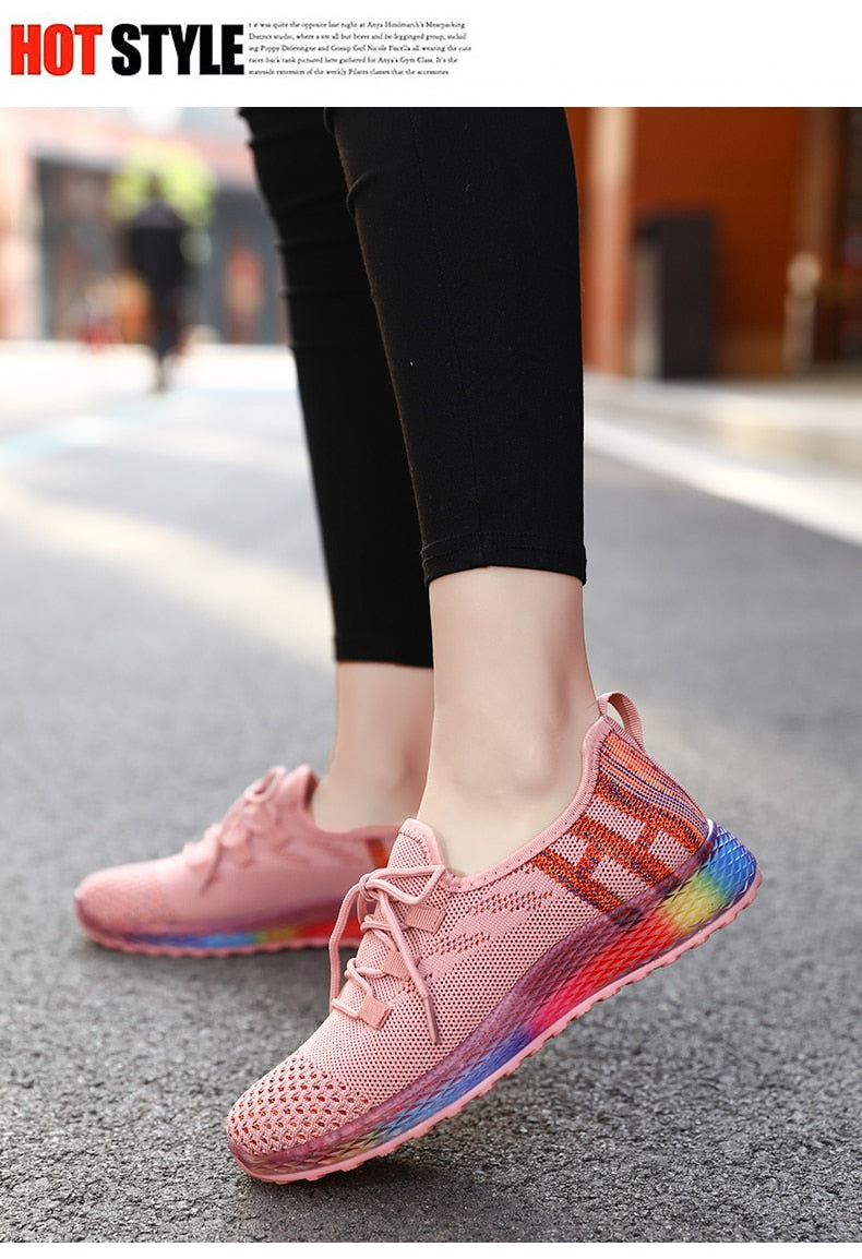 Bojmq Tenis Mujer 2020 New Arrived Women Tennis Shoes Ladies Pretty Outdoor Walking Sneakers Female Non-slip Fitness Sport Shoe