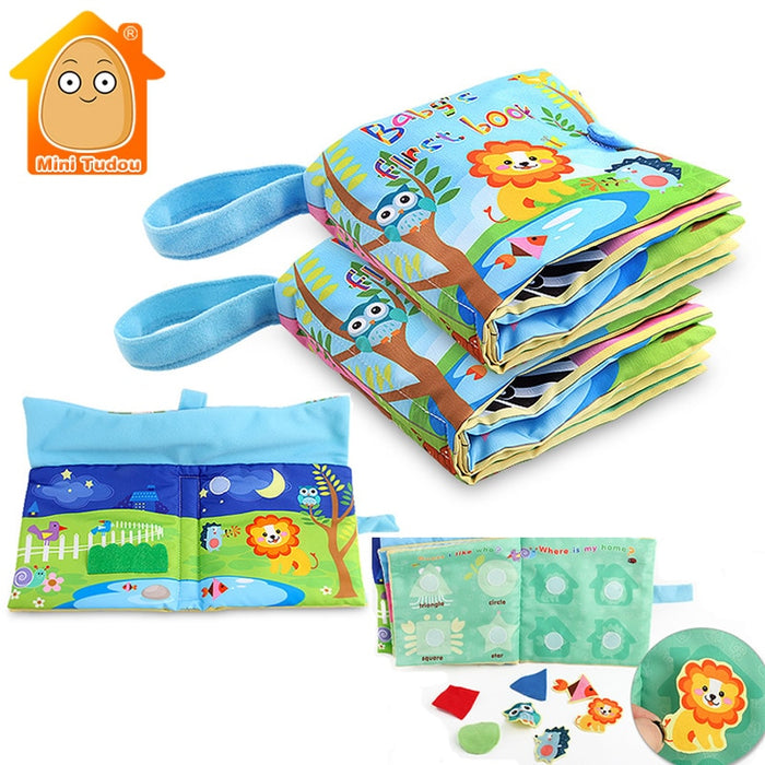 Soft Activity Books Infant Early Cognitive Development My Quiet Books Baby Educational Unfolding Cloth Book Learning Resources