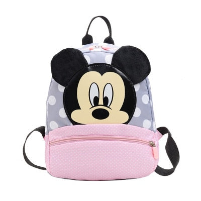 Disney Kindergarten Schoolbag Boy Children Mickey mouse Backpack Cute Cartoon Backpack 2-5 Years Girl pink Travel Backpack