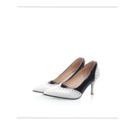 BESCONE Sexy Pointed Toe Ladies Pumps High Quality Patent Leather Shallow Thin Heel Shoes New Fashion Dress Women Pumps BM297