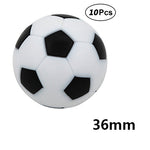 10pcs/lot Table Football Soccer Ball Plastic Black And White Soccer Balls Tabletop Game Soccer Accessories Birthday Party Decor