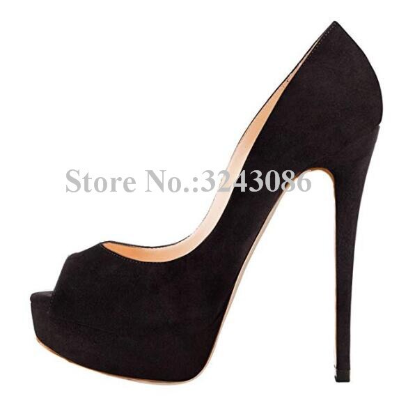 Classical Peep Toe Patent Leather Nude Color Platform Shoes Woman 14cm Heel Thin Heel Ladies Dress Shoes Sexy Stiletto High Heel