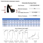 Onlymaker Ladies Mary-Jane Pumps Platform Chunky High Heels shoes Ankle Strap Plus Size Big Size Party Dress Pumps