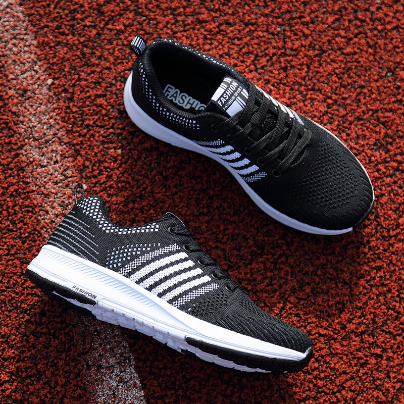 Tennis Shoes Women Sneakers Breathable Mesh Sport Shoes Outdoor Lace-up Anti-slip Gym Shoes Ladies Trainers Jogging Shoes Women