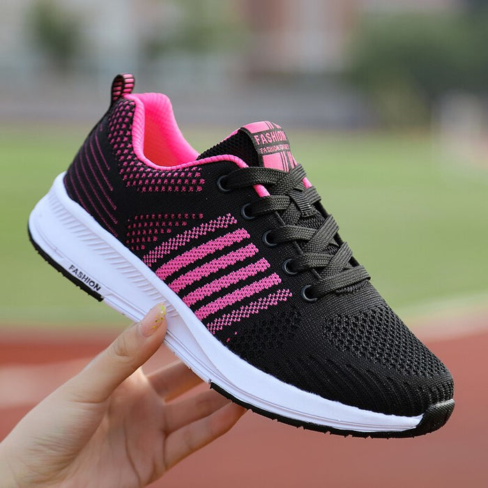 Tennis Shoes Women Sneakers Breathable Mesh Sport Shoes Outdoor Lace-up Anti-slip Gym Shoes Ladies Trainers Jogging Shoes Women