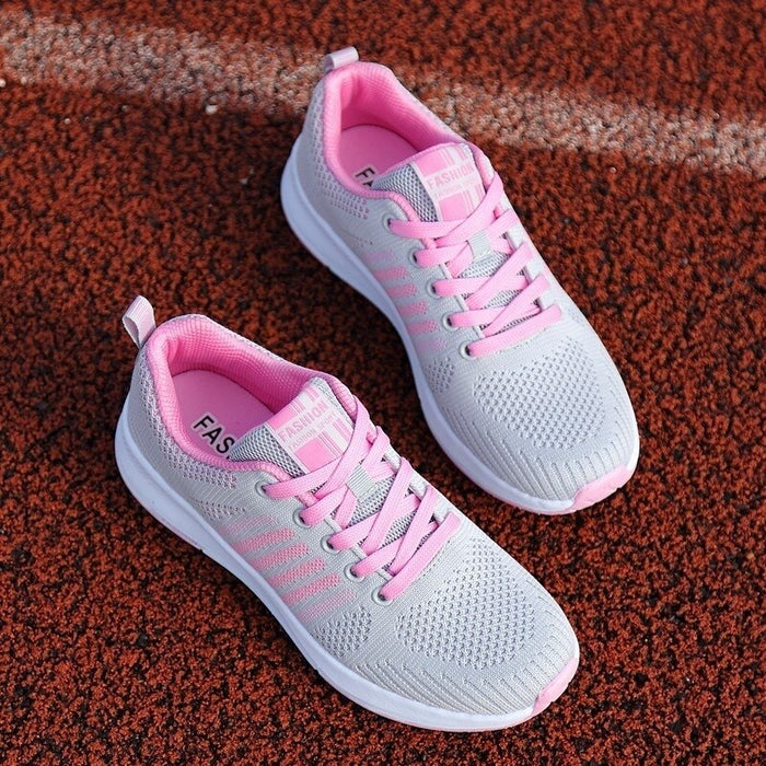 Tennis Shoes Women Sneakers Breathable Mesh Sport Shoes Outdoor Lace-up Anti-slip Gym Shoes Ladies Trainers Jogging Shoes Women