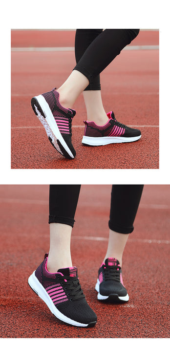 Tennis Shoes Women Sneakers Breathable Mesh Sport Shoes Outdoor Lace-up Anti-slip Gym Shoes Ladies Trainers Jogging Shoes Women