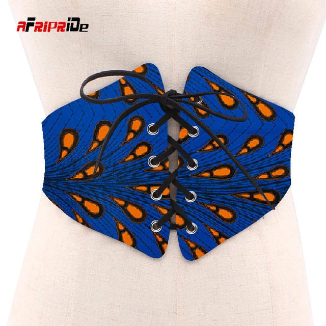 2019 African Print Waist Corset Belt Button Skirts for Women Gift African Waist Jewerly Ladies Lace-up Belts Size M-6XL SP039