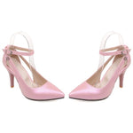 LANYUXUAN Plus Big Size 34-52 Shoes Woman New Wedding Ladies High Heels Fashion Sweet Dress Pointed Toe Women Pumps E-177