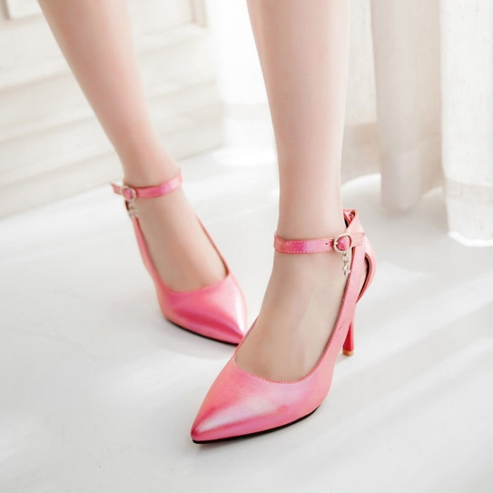 LANYUXUAN Plus Big Size 34-52 Shoes Woman New Wedding Ladies High Heels Fashion Sweet Dress Pointed Toe Women Pumps E-177